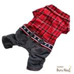 ショッピング均一セール 春 秋モノ パンツ 夏モノ タータンチェック ロンパース 愛犬服 犬服