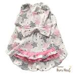 ショッピング均一セール 春 秋モノ 夏モノ ワンピ キャミ スター ワンピース color ホワイト 愛犬服 犬服