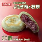 和菓子 よもぎ梅ヶ枝餅 (20個) 毎月25日 限定 太宰府名物 かさの家 冷凍 もち菓子 福よかマーケット