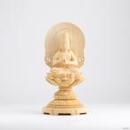 仏像 大日如来 座像 柘植製 丸座 2寸 木地 真言宗 /総柘植 つげ ツゲ ２寸 2.0寸 ２．０寸 二寸 丸台座 丸台 蓮華座 丸光背 円光背 真言宗 仏壇用 御本尊