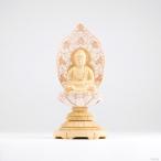 仏像 釈迦如来 座像 柘植製/ツゲ 丸座 1.8寸 金泥書 淡彩色 さくら色 曹洞宗・臨済宗・天台宗 /つげ 1.8寸 1寸8分 1寸8分 丸台座 仏壇用 ご本尊ピンク 桜色