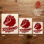 TJ BRAND ORIGINAL Die-cut Sticker TJ red Medium / чай J бренд оригинал da ikatto стикер 