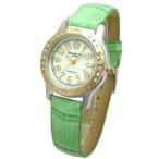 Yahoo! Yahoo!ショッピング(ヤフー ショッピング)腕時計 レディース アレサンドラオーラ Alessandra Olla 腕時計 ラウンドフェイス 10Pクリスタルベゼル レディ−スウォッチ AO-1750GR グリーン