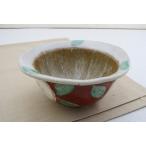 赤絵椿納豆すり鉢