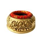 ショッピング工作 仏具 真宗大谷派 東 雲輪台 4.0寸用 金襴輪付 りん台 おりん