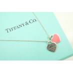  Tiffany Mini возврат tu двойной Heart колье подвеска аксессуары SV925 серебряный серебряный розовый TIFFANY&amp;Co. 6843j