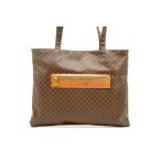  Celine Vintage Macadam вставка нет сумка на плечо большая сумка Unisex PVC парусина чай Brown CELINE 6681h