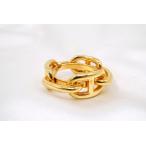  Hermes she-n Dunk ru шарф кольцо legato аксессуары металлизированный золотой Gold HERMES 6684j