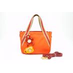  Prada 2way двусторонний Bear брошь очарование плечо ручная сумочка большая сумка треугольник Logo plate нейлон orange PRADA 6827h