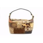  Coach signature Mini ручная сумочка аксессуары сумка F40914 лоскутное шитье животное рисунок YK2 type вдавлено . кожа чай Brown COACH 6921h
