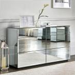 チェスト 国内限定20台 ヴィーナスミラーワイドチェスト  鏡 タンス YCNA20027 Luxury Stage