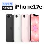 中古 iPhone17e 512GB SIMフリー 本体 Cランク スマホ 最大1年間保証 ガラスフィルム付 バッテリー80%以上 SIMロック解除済
