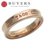 中古 ティファニー リング・指輪 1837 ナロー メタル ピンクゴールド メッキ アクセサリー レディース 女性
