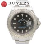 中古 ロレックス 腕時計 ヨットマスター 116622 ステンレススチール プラチナ シルバー 文字盤ダークロジウム ランダム番 メンズ 男性