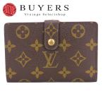  б/у Louis * Vuitton двойной бумажник porutomonebie vi enowaM61663 монограмма Brown камыш . обычно используя мелкие вещи женский женщина 
