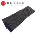 中古 男帯 正絹 ネイビー グレージ�