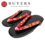  б/у geta детский 16cm. красный чёрный юката мелкие вещи японский костюм . одежда японская одежда кимоно 