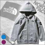ザ・ノース・フェイス キッズ パーカー薄手スクエアロゴフルジップ 100-150cm North Face 速乾 長袖 無地 アウトドア 夏のキャンプ夜