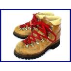 80s ранее?USA производства Vintage *Vibram Depose Montagna Bloc/3 уровень надпись Vibram подошва * -слойный альпинизм походная обувь [5.5D/22.5-23.5/ чай *3@J04