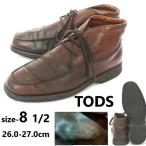  Италия производства /Vintage*TODS Tod's * -слойный толщина натуральная кожа / чукка / короткие сапоги [8.5/26.0-26.5-27.0 степень / чай ]boots/leather/dress/shoes/ обувь *b7n05