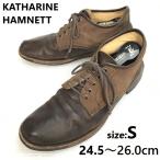  Katharine Hamnett /KATHARINE HAMNETT* натуральная кожа / чукка / короткие сапоги [S(24.5-26.0/ чай /brown] обувь / ручная работа /Leather/shoes*bA-067