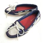 ROCKPORT/ блокировка порт * легкий / deck shoes / обувь для вождения / туфли без застежки [size:22.0/ темно-синий × белый ]Shoes/trainers*F-101