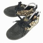 VANS* спортивные туфли [21.0/ чёрный × оттенок коричневого ] животное рисунок / леопардовая расцветка / Van z*Q-51