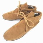 ショッピングMINNETONKA MINNETONKAミネトンカ★クラシックフリンジ/ショートブーツ【23.0程度/茶】◆WB68-6