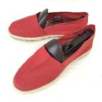 La Maison De L'espadrille/エスパドリーユ★スリッポン/フラットシューズ【24.0程度/赤/RED】sneakers/Shoes/trainers◆C-156