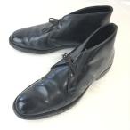 60s-70s/corfam кожа?*Vintage/ Goodyear производства закон / ботинки чукка [9/26.5-27.0/ чёрный /BLACK] язык обратная сторона фетр /BILTRITE каблук /Shoes*bi-156
