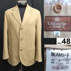 イタリア製★Y.Akamine × BEAMS f【ビームスf】 春夏テーラードジャケット【48/メンズM程度/ベージュ】ブレザー/アウター/Jacket◆BJ016-e