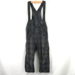 PPFM[pi-pi-ef M ] комбинезон комбинезон [ мужской M/ в клетку / чай /brown] комбинезон /Tops*BJ024-h