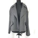 ZARA BASIC【ザラ★ボタンレスコート/【USA:S/日本M程度/レディース/グレー/gray】前開き/アウター/ブルゾン/Jacket/Jumper◆BJ094-d