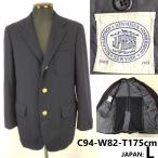 美品★J.PRESS/ジェイプレス★金ボタン/紺ブレザー【94-82-175/メンズL程度/ネイビー】テーラードジャケット/アウター/Jacket◆BJ100-c