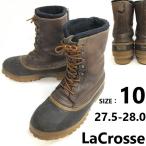 80s-90s/USA производства /Vintage*LaCrosse/ лакросс * -слойный толщина натуральная кожа / боты [10/27.5-28.0/ чай ] внутренний имеется /winter/Boots/Shoes*bWB120-5