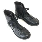 ROUTE 00* натуральная кожа / короткий / engineer boots [43/27.5-28.0/ чёрный /BLACK] гонки выше /Shoes*bWB79-4
