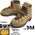 80s?Vintage*Vibram Depose Montagna Bloc/3 уровень надпись * натуральная кожа / треккинг ботинки / обувь [9M/26.0-26.5/ чай ]Leather/Boots/shoes*senZ-209