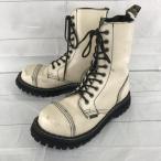 STEEL* натуральная кожа engineer boots [24.5/ белый ] steel tu/ средний длина *H-15