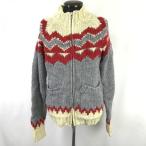 S.TRAIN/エストレイン★カウチンセーター風/ニットジャケット【メンズM/グレー系/gray】Coat/Jacket/Jumper◆BH981