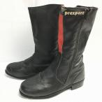 prexport Vintageba икра i DIN g ботинки размер 38( чёрный /BLACK/ черный ) боковой Zip труба No.R18