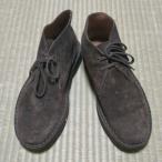  Италия производства Vintage товар FRAUflau/ замша ботинки чукка блинчики подошва desert boots размер 43 27.0-27.5 Brown / чай цвет *XRA1