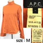 Франция производства * A.P.C. /A.P.C.* длинный рукав tops / воротник-стойка рубашка [ женский M/ orange ] задний застежка-молния /Tops/Shirts*sBH889