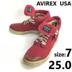 AVIREX USA/ Avirex * короткие сапоги / - ikatto спортивные туфли [size:7/25.0/red/ красный ] обувь /boots/sneakers/Shoes/trainers*sF-110