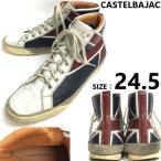 CASTELBAJAC/ Castelbajac * Union Jack / кожа / короткие сапоги / - ikatto спортивные туфли [24.5/ белый ]boots/Shoes/trainers*sQ-651