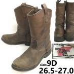 90s/USA製/羽タグ★RED WING/レッドウイング★991/本革/ペコスブーツ【9D/26.5-27.0/茶】ウエスタン/Leather/Boots/shoes◆sWB121-3