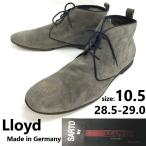  Германия производства *19 век создание /Lloyd/ Lloyd * замша натуральная кожа / ботинки чукка [10.5/28.5-29.0/ серый /gray]Leather/Boots/dress/shoes*sWB121-9