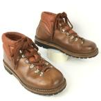 80s-90sVintage натуральная кожа Vibram подошва альпинизм / треккинг ботинки size25.0-25.5-26.0 степень Brown / чай /BROWN) труба No.WA196