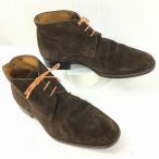  Англия Shipton &amp; Heneage[size7.5 26.0] Dyna ito подошва высококлассный замша кожа ботинки чукка темно-коричневый / чай ) труба No.WA50
