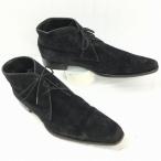 80s-90s?/Vintage*MAGNANNI Magna -ni ботинки чукка size44.5 довольно большой большой size( чёрный /BLACK) замша обработка /men's труба No.WA72
