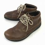 Footprints/ Birkenstock * натуральная кожа / короткие сапоги [24.5/ чай ]*WB27-10